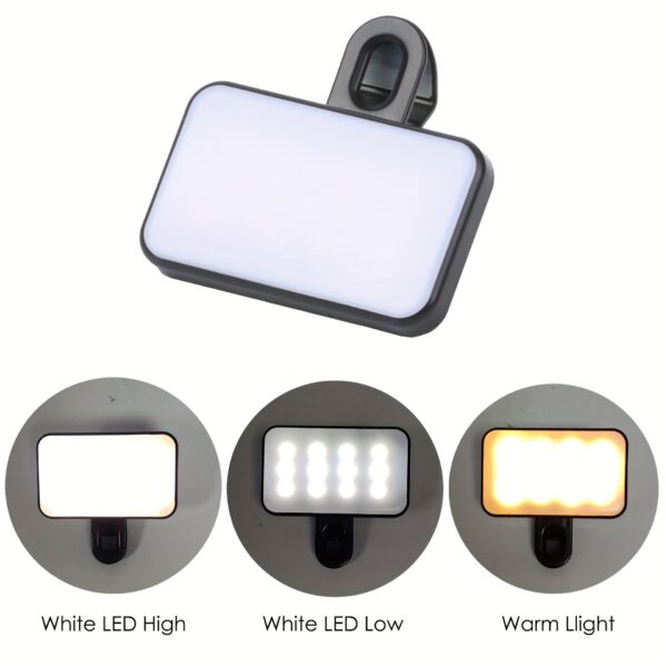 Portable Mini Clip-on Fill Light - Mobile Phone Computer Fill Light - Image 9