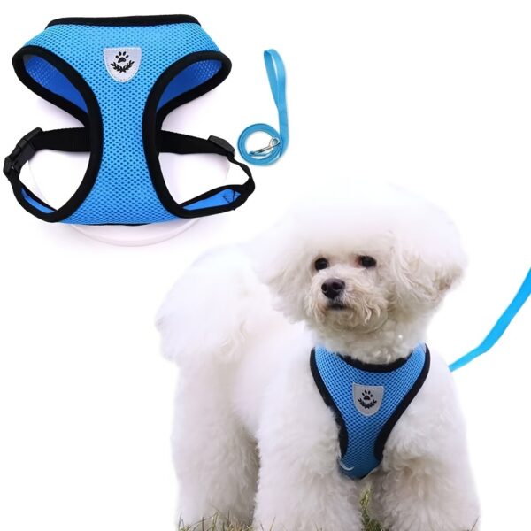 Dog Harnesses Leash, Mesh Cloth Pet Collars, Puppy Breathable Reflective Lead Dog Rope, Adjustable Pet Supplies - Image 18