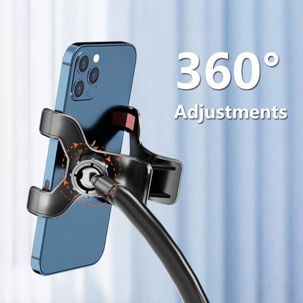 1pc Flexible Cell Phone Holder with Long Arm for iPhone 15 Pro Max, 12-14 - Hands-Free Mount for Lazy Days - Image 10