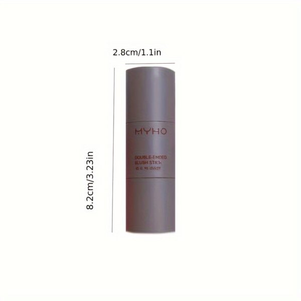 Long-Lasting Double-Headed Blush Stick - Blush for Cheeks and Lips with Matte Natural Color, Portable Dual-Use Makeup Stick for Flawless Look - Easy to Apply and Carry - Image 6