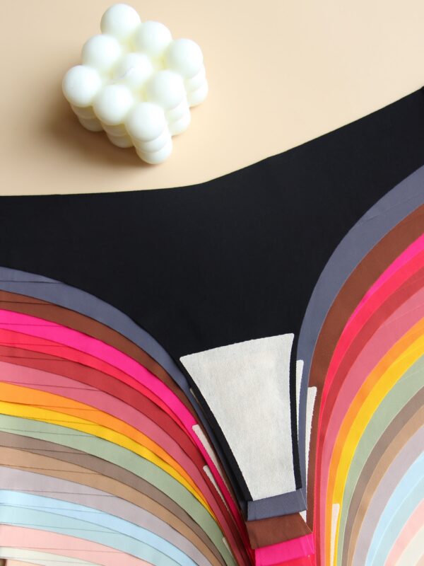 12pcs Soft Comfortable Non-Marked V-Style Sexy Ladies Underwear - Plain-Colored Seamless Breathable Personality Novel Suit - Image 6