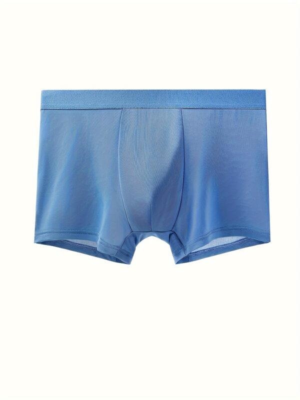 Set of 5 Men'S Solid Color Boxer Shorts - Image 6