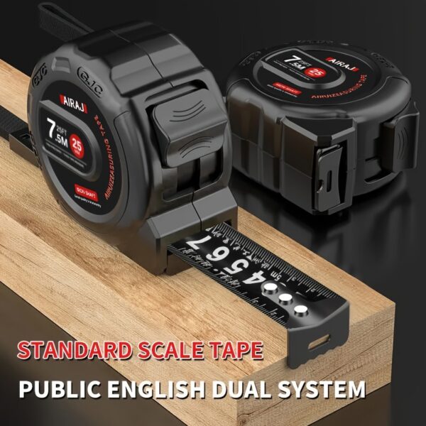 AIRAJ Digital Tape Measure 3/5/7.5M with Metric and British Dual System, Industrial Grade Plastic, High Accuracy 0.01, Durable and Rust-Proof, Wear-Resistant without Laser - Measuring Tool - Image 7