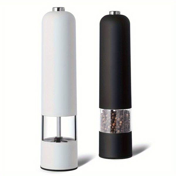 Electric Salt And Pepper Grinder Set - Automatic Spice Mill With Adjustable Coarseness - Perfect For Cooking & BBQs! - Image 11