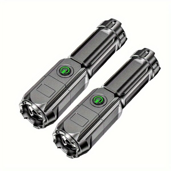 1pc Portable Zoom Flashlight - Powerful Outdoor Lighting for Household and Camping Use - Image 7