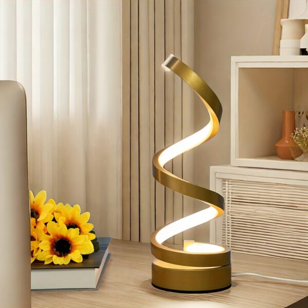1pc The Original Spiral Lamp Is Suitable For Office, Bedroom, Living Room, Friends Give Gifts, USB Connection Is Easy To Use - Image 5