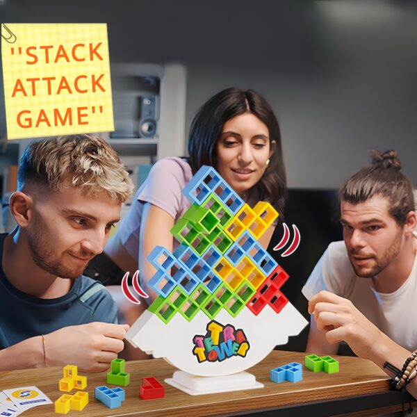 [Fun Balance Toys] Balance Tower Games, Stacking Fun Desktop Toys | Balancing Blocks, Entertaining Party Games | Balance Stacking Toys for Family Games, Gatherings, And Travel