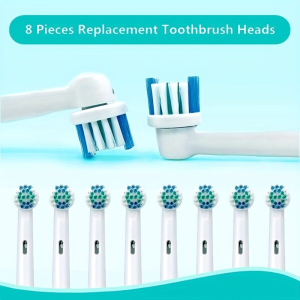 Replacement Heads for Electric Toothbrushes, Available in Packs of 4, 8, Or 16, Compatible with Oral B Models. - Image 8
