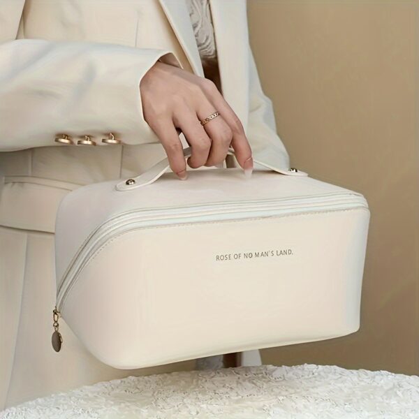 Fashion PU Pillow Cosmetic Bag Portable Travel Storage Bag Handbag Large Capacity Toiletry Bag Partition Classification Maternal And Child Shared Toiletry Storage Bag Christmas, Halloween, Thanksgiving Day Gift - Image 6