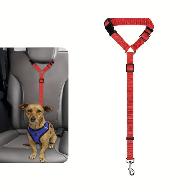 1pc Dog Seat Belt For Vehicle Secure, Pet Car Tether Safety Leash For Dogs In Vehicles, Dog Seatbelt Tether, Dog Seat Belt Buckle, Dog Car Seat Belt Christmas Gift - Image 11