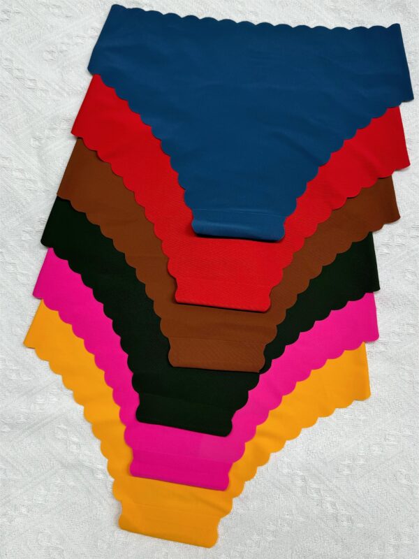 6pcs Breathable Solid Scallop Trim Briefs, Sexy Comfy Stretchy Women's Lingerie & Underwear Intimates Panties - Image 11