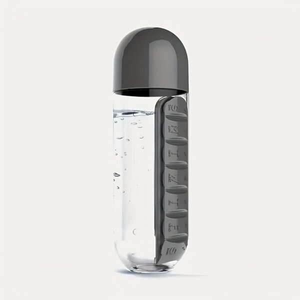 Creative Two-in-one Medicine Box Water Cup Seven-day Divided Outdoor Portable Water Bottle One-week Medicine Box Cup - Image 9