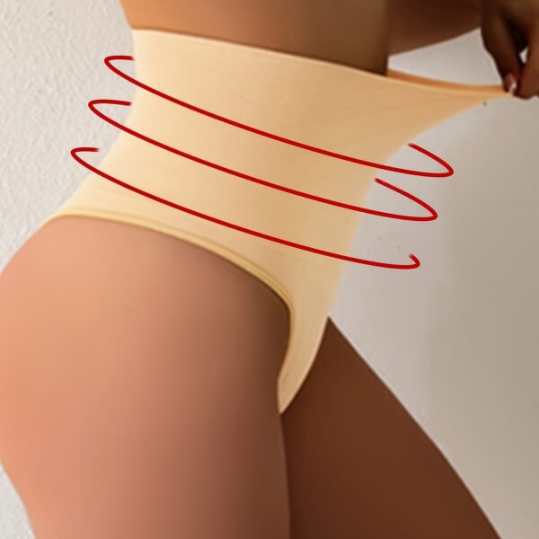 Seamless High-Waist Shaper Panties - Breathable Comfort, Firm Tummy Control - Essential Womens Shapewear for Daily Wear - Image 12