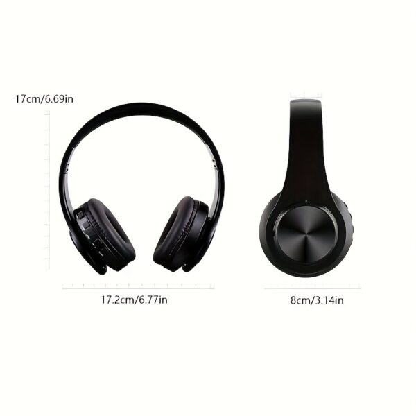 Wireless Headphones With Headband Support Card Insertion + Wired + Wireless Multifunctional Use - Image 2