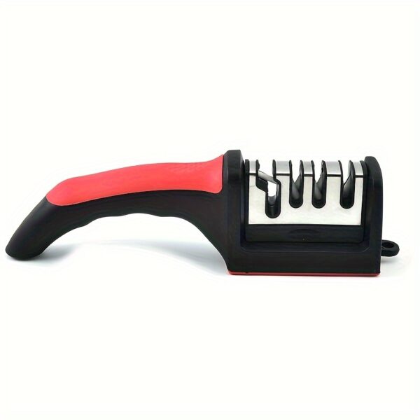 1pc Outdoor Knife Sharpener, 4 Stages Professional Kitchen Sharpening Stone Grinder, Knives Whetstone Tungsten Diamond Ceramic Sharpener Tool Kitchen Accessories - Image 8