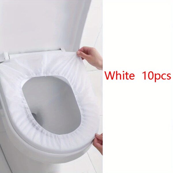 10/20PCS Disposable Toilet Seat Cover, Portable Toilet Seat Cover For Business Travel, Essential Travel Accessories For Airplanes And Camping, Bathroom Accessories, Toiletries, Teen Gifts - Image 5