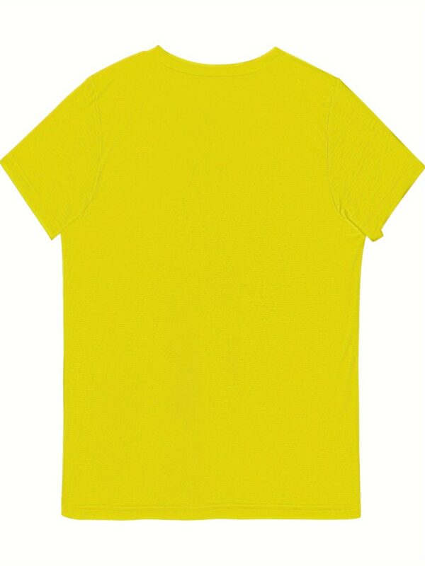 Cat Print T-shirt, Casual Short Sleeve Crew Neck Top For Spring & Summer, Women's Clothing - Image 5