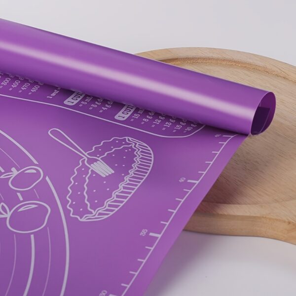 1pc Pastry Mat, Non Stick Baking Mat Non Stick Rolling Dough With Measurements, Kneading Mat, Counter Mat, Dough Rolling Mat, Pie Crust Mat - Image 9