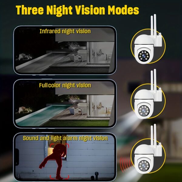 Cam With Color Night Vision Wireless 1080p HD Indoor/Outdoor Video Camera 2-Way Audio Wireless Security Camera Pan/Tilt/Zoom Wi-Fi Smart Home Security Camera With Motion Tracking For Baby & Pet Color Night Vision 2-Way Audio. - Image 9