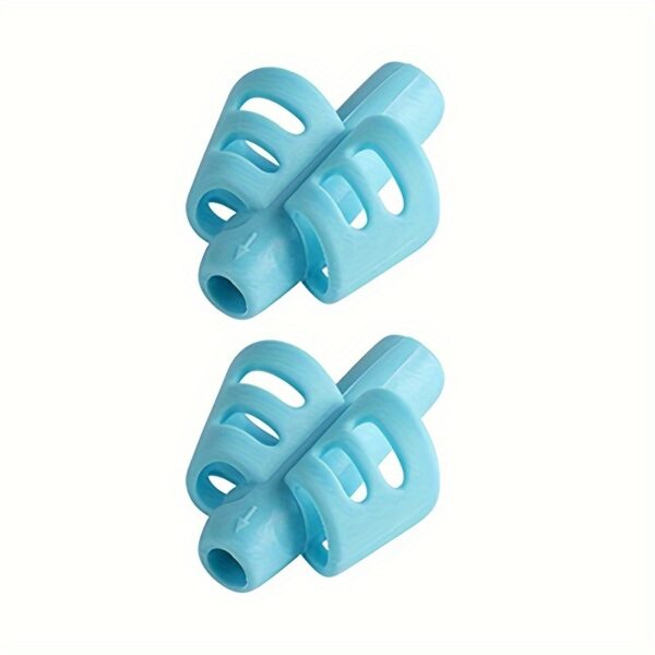 1pc/2pcs Two Finger Grips Silicone Learn Writing Tools Writing Pen Writing Correction Devices, Children Study Supplies For Children Halloween Christmas Gifts - Image 9