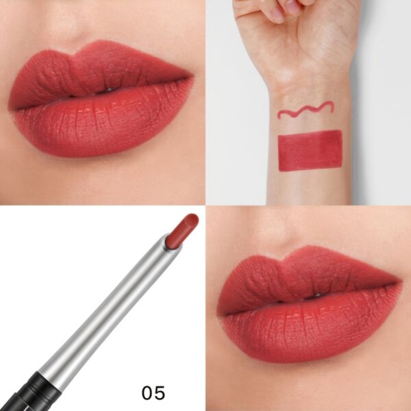 Waterproof Matte Lipliner Pencil Red Contour Tint Lipstick Long Lasting Non-stick Cup Moisturising Lips Makeup Cosmetic 12 Colors - Image 9