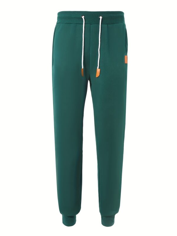 Men's Slim Fit Casual Trousers Drawstring Waist Sweatpants For Autumn And Winter - Image 9