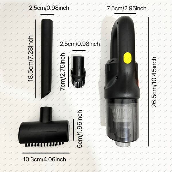 1 rechargeable ultra strong cordless handheld vacuum cleaner, lightweight and portable design, barrier free wireless cleaning, strong suction, high cleaning efficiency, convenient for families and cars - Image 8