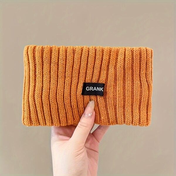 Soft Embrace, Elegant Knit Headband for Women - Cozy Ear Warmer, Solid Color, Cotton, Fashionable Winter Accessory - Image 7