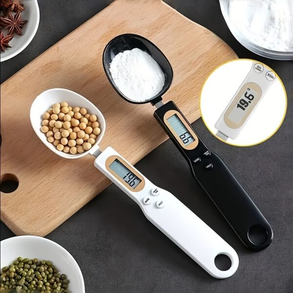 1pc, Electronic Measuring Spoon, Kitchen Scale, Digital Measuring Scale Spoon, 0.1g-500g LCD Display Digital Weight Measuring Spoon, Portable Measuring Spoon, Pet Food Measuring Scoop, Tea Milk Powder Scale Spoon, Kitchen Accessaries
