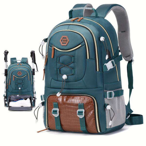 Outdoor Travel Backpack, Large Capacity Sports Camping Backpack, Laptop Backpack For Men And Women With Shoe Storage, School Bags, Easter Valentines Gifts - Image 5