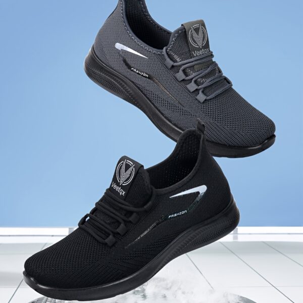 Breathable Mens Slip-On Sneakers - Lightweight & Odor-Resistant, Perfect for Sports & Casual Wear - Image 8