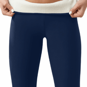 High Stretch Autumn And Winter Women's Plush Lined Sherpa Leggings, Solid Color Yoga Fitness Pants For Outdoor Running And Warm Pants