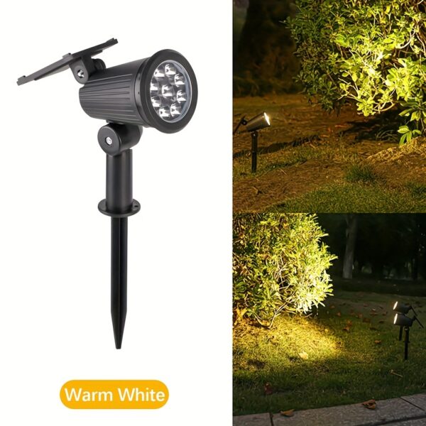 Shenzhi Tech Solar Spot Lights Outdoor, Adjustable Auto On/Off Flag Pole Lights, Landscape LED Lighting Ground Light for Garden Pool Tree Pond and Yard - Image 5