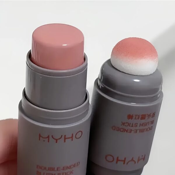 Long-Lasting Double-Headed Blush Stick - Blush for Cheeks and Lips with Matte Natural Color, Portable Dual-Use Makeup Stick for Flawless Look - Easy to Apply and Carry - Image 3