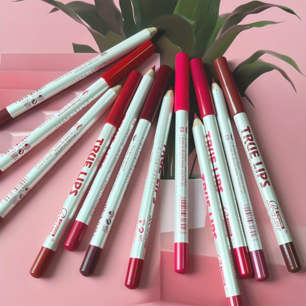 12pcs Matte Lip Liner & Lipstick Pencil Set - Long-Lasting, Non-Stick Formula in Vibrant Reds & Browns, Sulfate-Free for All Skin Types - Image 7