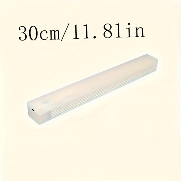 1pc Wireless LED Under Cabinet Light with Motion Sensor, Ultra-Thin Magnetic Strip, USB Rechargeable, PVC Lamp Body, Indoor LED Lighting for Kitchen, Stairs, Hallway, Wardrobes - Ideal for Christmas & Thanksgiving Gifts - Image 7