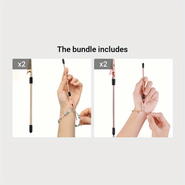 1Pc Easy-to-Use Bracelet Fastening Helper - DIY Jewelry Tool for Repair & Creation with Hook and Clip Features - Crafting Essential - Image 10