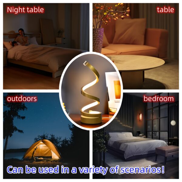 1pc The Original Spiral Lamp Is Suitable For Office, Bedroom, Living Room, Friends Give Gifts, USB Connection Is Easy To Use - Image 9