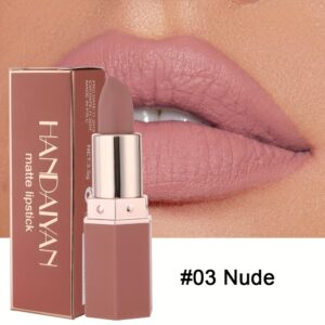 6-Color Single Matte Non-Stick Lipstick, No Fading, Long-Lasting Moisturizing And Waterproof Lipstick, Highlights The Complexion, Even Color, Delicate And Smooth Material, Classic 6 Colors, a Must-Have for Dating Parties, Interviews And Attending Events,