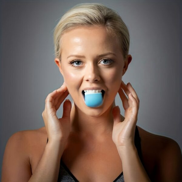 1pc Silica Gel Jaw Exerciser, Face Stress Ball, Jawline Facial Muscle Trainer, Home Fitness Exercise Equipment - Image 2