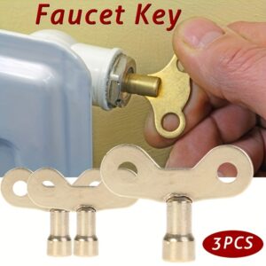 3pcs Faucet Key, Faucet Special With Lock Key, Quick Open Faucet Key