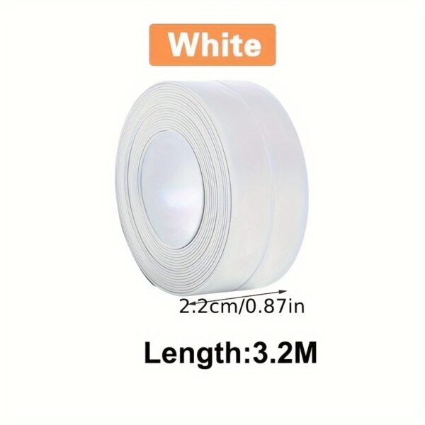 1pc, Self-Adhesive Sealing Strip, Caulk Sticker, Caulk Strip, Waterproof Caulking Sealing Tape For Sink, Kitchen Countertop, Shower, Toilet And Wall Corner, Cleaning Supplies, Household Gadgets, Christmas Supplies - Image 3