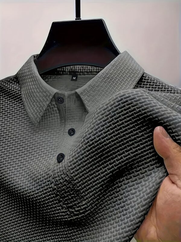 2024 New Men's Ice Sliky Fiber Sports Top - High-end Summer Short Sleeve, Versatile for Golf, Fishing, Basketball, Camping, Gym, Swimming, and Beach - Image 10