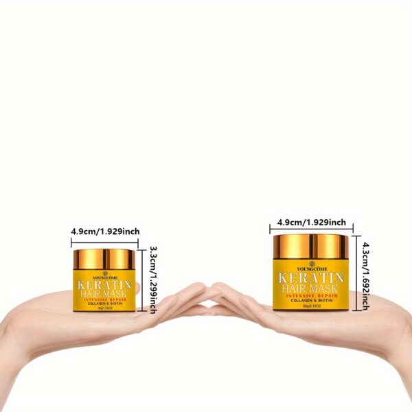 30g Keratin Hair Mask, Strengthens Hair, Deep Smoothing Conditioner, Professional Keratin Hair Care  Cream - Image 7