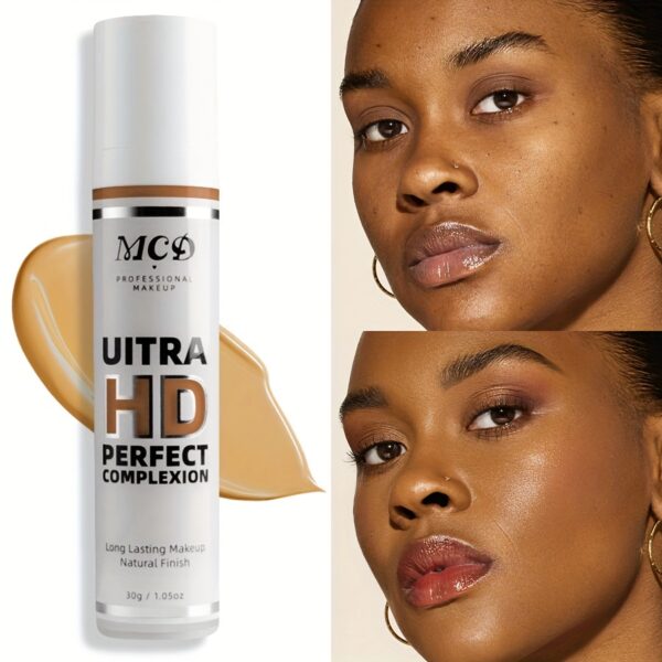 Full Coverage Concealer, Natural Matte Finish, Waterproof Long Lasting Liquid Foundation Suitable for Concealing Dark Circles Acne Blemishes - Image 2