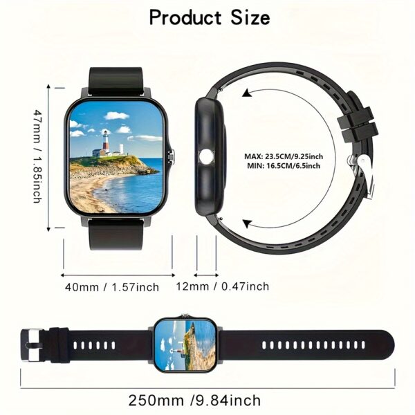 [1.83" Touch Dual Strap Smart Watch] HOT 2024 New 1.83 Inch Touch Dual Strap Men's And Women's Sports Outdoor Smart Watch, Can Make/receive Calls, Step Calorie Exercise Tracker, Call Information Reminder, Multi-function Smart Watch, Wireless Connection Fo - Image 5