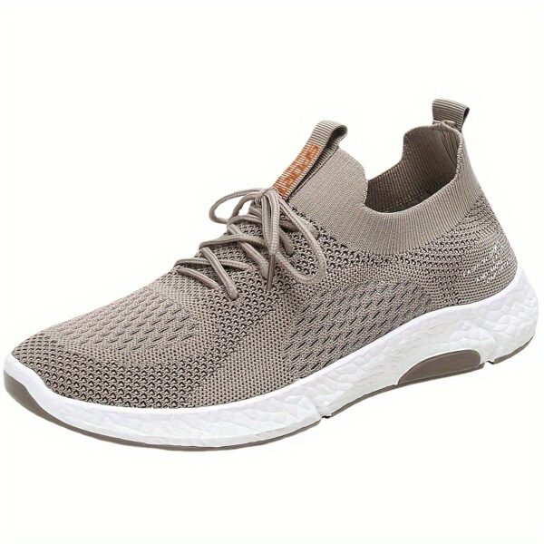 Breathable Mens Slip-On Sneakers - Lightweight & Odor-Resistant, Perfect for Sports & Casual Wear - Image 5