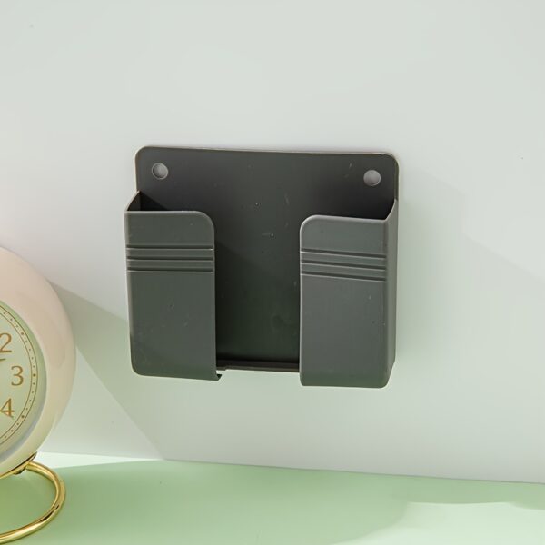 1pc Wall-Mounted Multifunctional Storage Box - Space-Saving Organizer with Phone Holder, Remote Control Shelf, and Bedside Storage - Perfect for Bedroom, Bathroom, Office, and Kitchen - Image 9