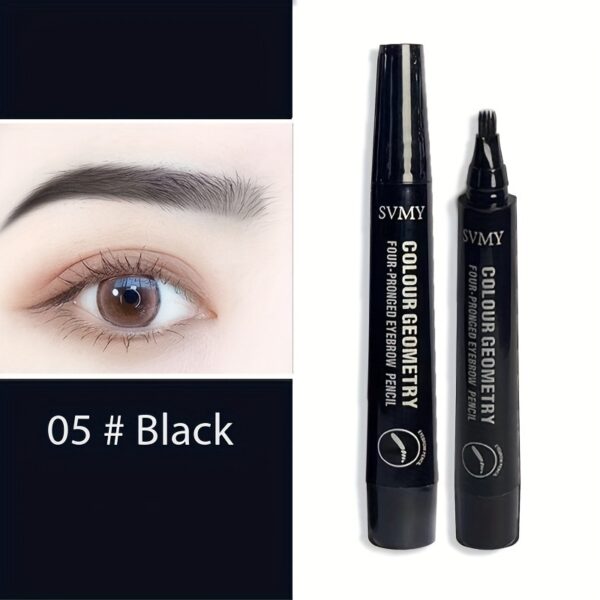 Long-lasting Smooth 4 Split Head Liquid Eyebrow Pencil, Natural And Wild Eyebrow Pencil, Waterproof And Shaping Eyebrow Makeup Tool - Image 10