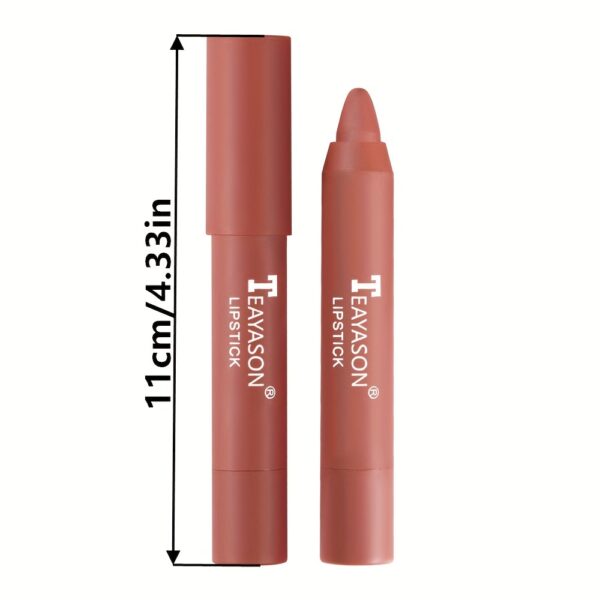 12 Colors Matte Moisturizing Lipstick Crayons - Long Lasting, Waterproof, Smooth, Fuller Lip Makeup Finish Valentine's Day Gifts - Image 6